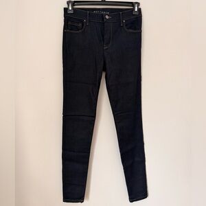 Mott & Bow Jane Mid-Rise Skinny Jeans, W27 L30, Dark Rinse